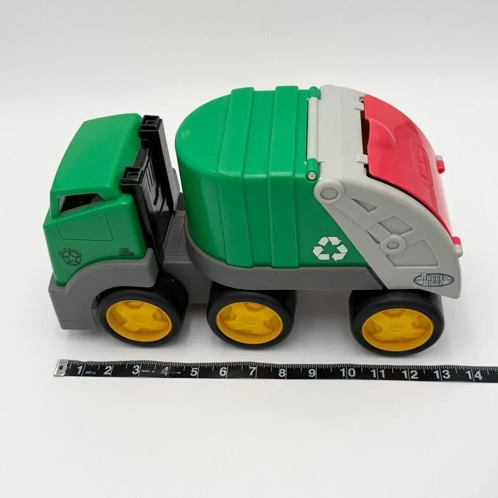 Little Tikes Rugged Riggz Green Recycling Truck Articulated